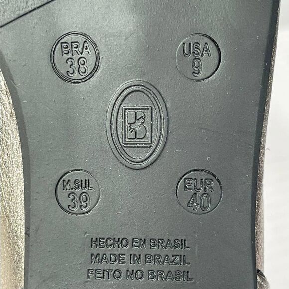 Bottero Botmariana Pewter Round Toe Flats Size 9 - Picture 9 of 12